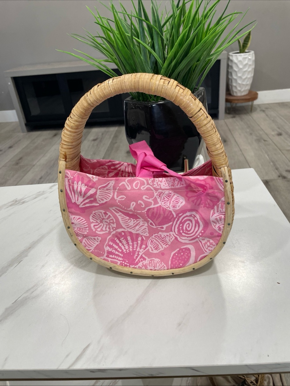 Lilly Pulitzer Pink Seashell Print Tote